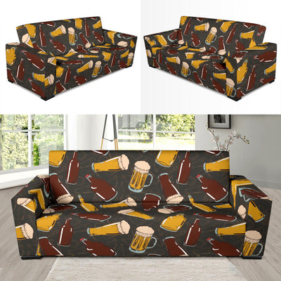 Beer Pattern Print Design 03 Sofa Slipcover