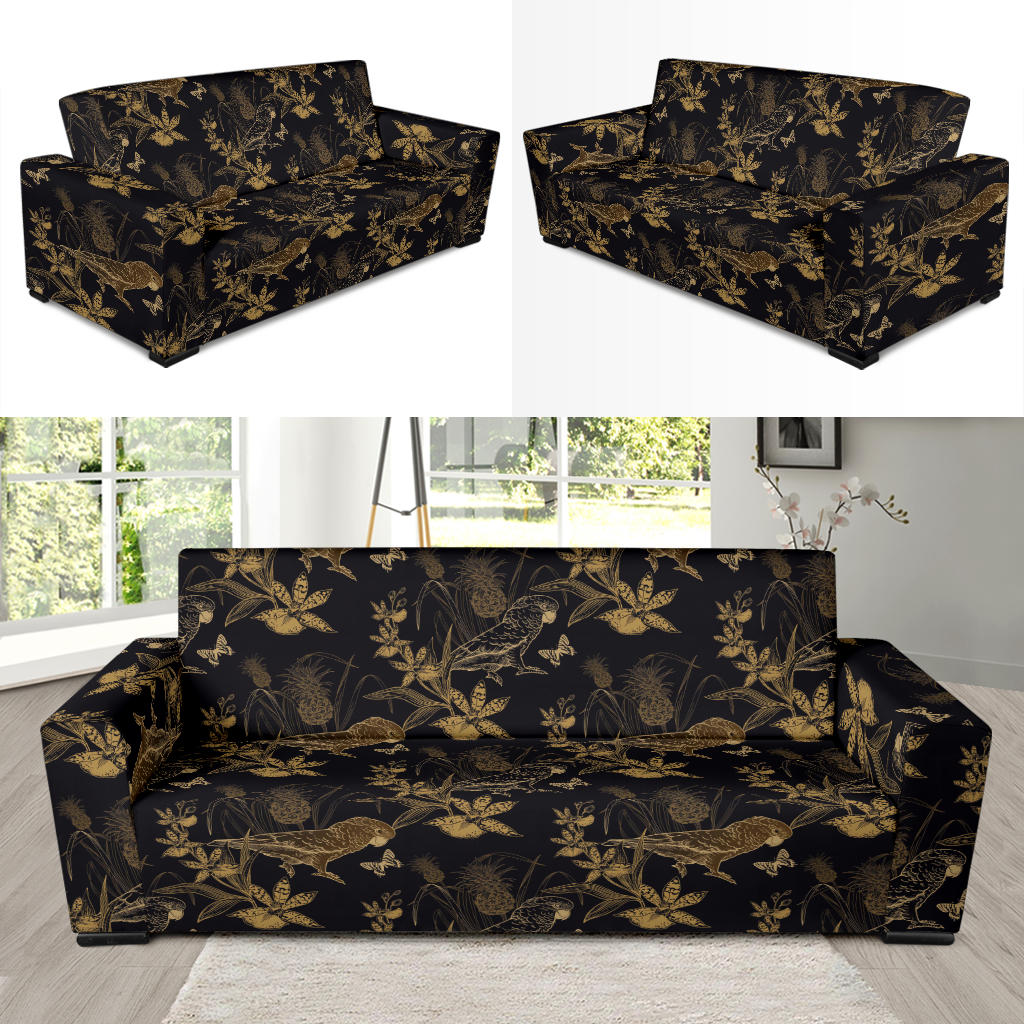 Parakeet Pattern Print Design A05 Sofa Slipcover