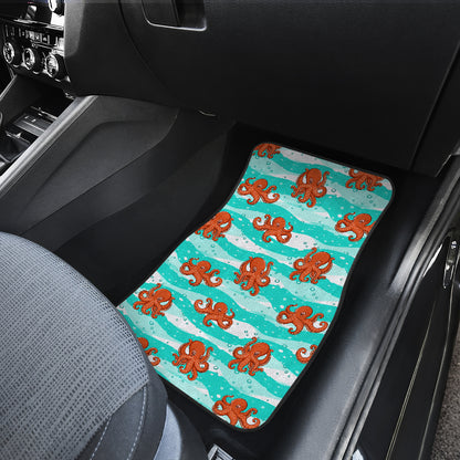 Octopus Cute Design Print Themed Car Floor Mats Front Back