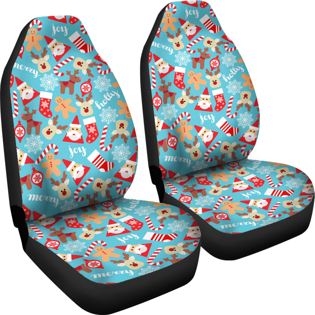 Santa Christmas Themed Print Design LKS306 Car Seat Covers