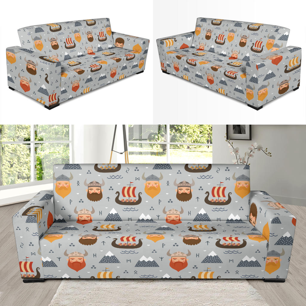 Vikings Print Design LKS307 Sofa Slipcover
