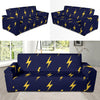 Lightning Thunder Pattern Print Design 03 Sofa Slipcover