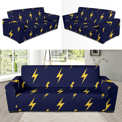 Lightning Thunder Pattern Print Design 03 Sofa Slipcover