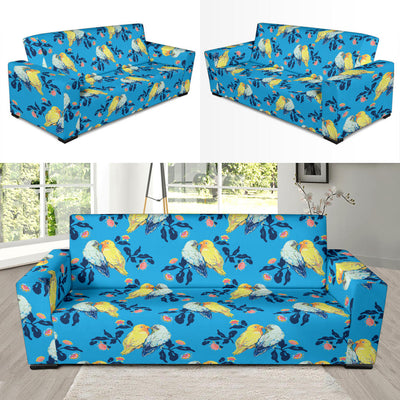 Lovebird Pattern Print Design 03 Sofa Slipcover