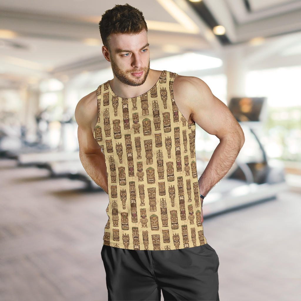 Totem Tiki Style Themed Design Men Tank Top