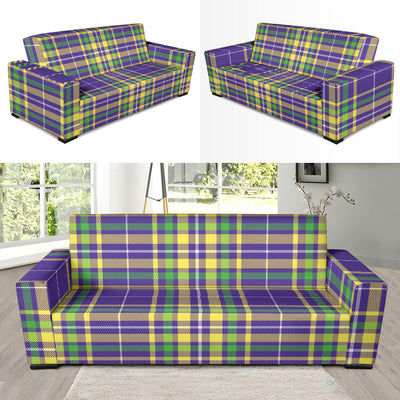 Mardi Gras Pattern Print Design 010 Sofa Slipcover