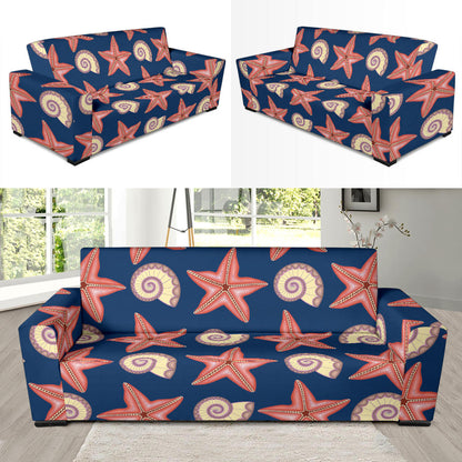 Starfish Pattern Print Design 03 Sofa Slipcover
