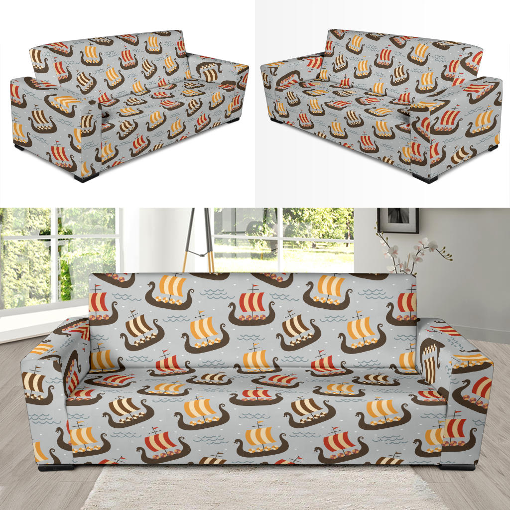 Vikings Print Design LKS308 Sofa Slipcover