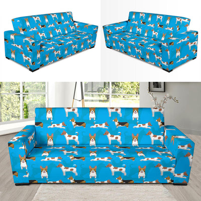 Cardigan Welsh Corgis Pattern Print Design 01 Sofa Slipcover