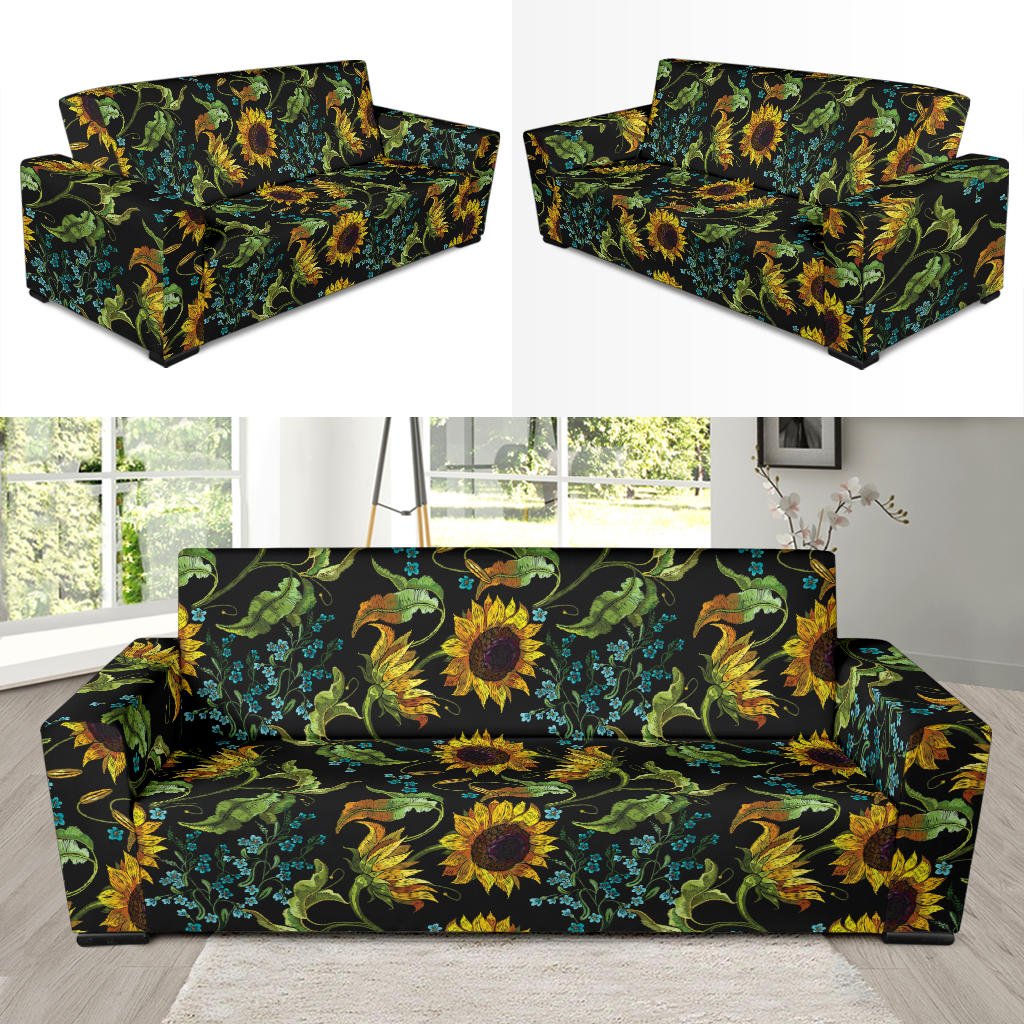 Sunflower Print Design LKS308 Sofa Slipcover