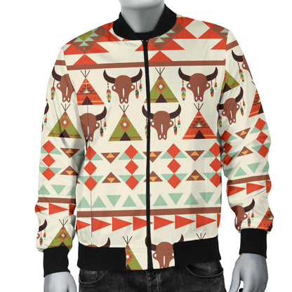 American indian Ethnic Pattern Men Bomber Jacket