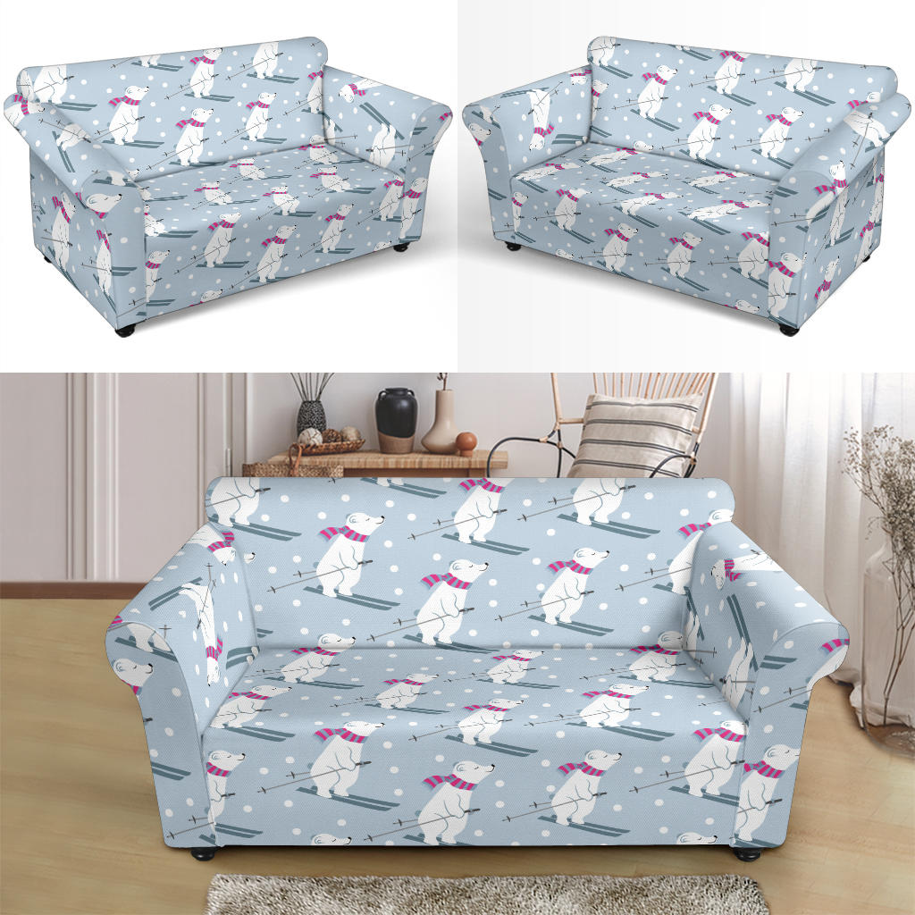 Ski Print Design LKS307 Loveseat Couch Slipcover