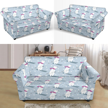 Ski Print Design LKS307 Loveseat Couch Slipcover