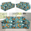 Ferret Pattern Print Design 03 Sofa Slipcover