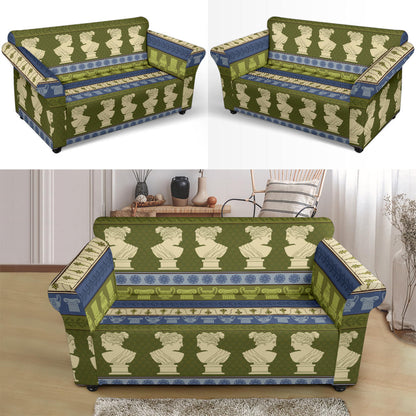 Ancient Greek Statue Print Design LKS301 Loveseat Couch Slipcover