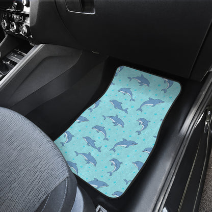 Dolphin Baby Cute Print Pattern Car Floor Mats Front Back
