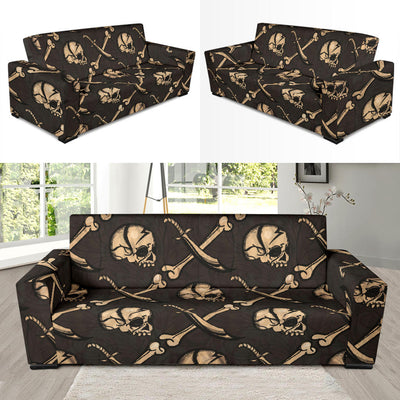 Pirate Pattern Print Design A03 Sofa Slipcover