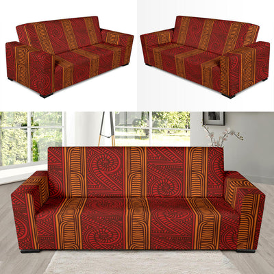 Maori Pattern Print Design 05 Sofa Slipcover