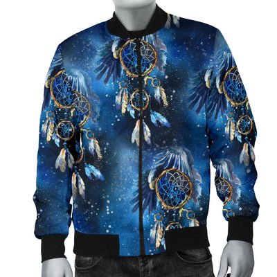 Eagles Dream Catcher Themed Men Bomber Jacket