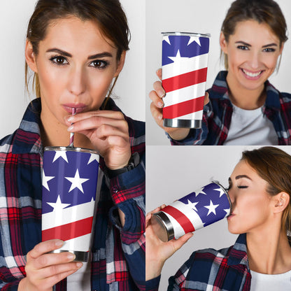 American flag Print Tumbler