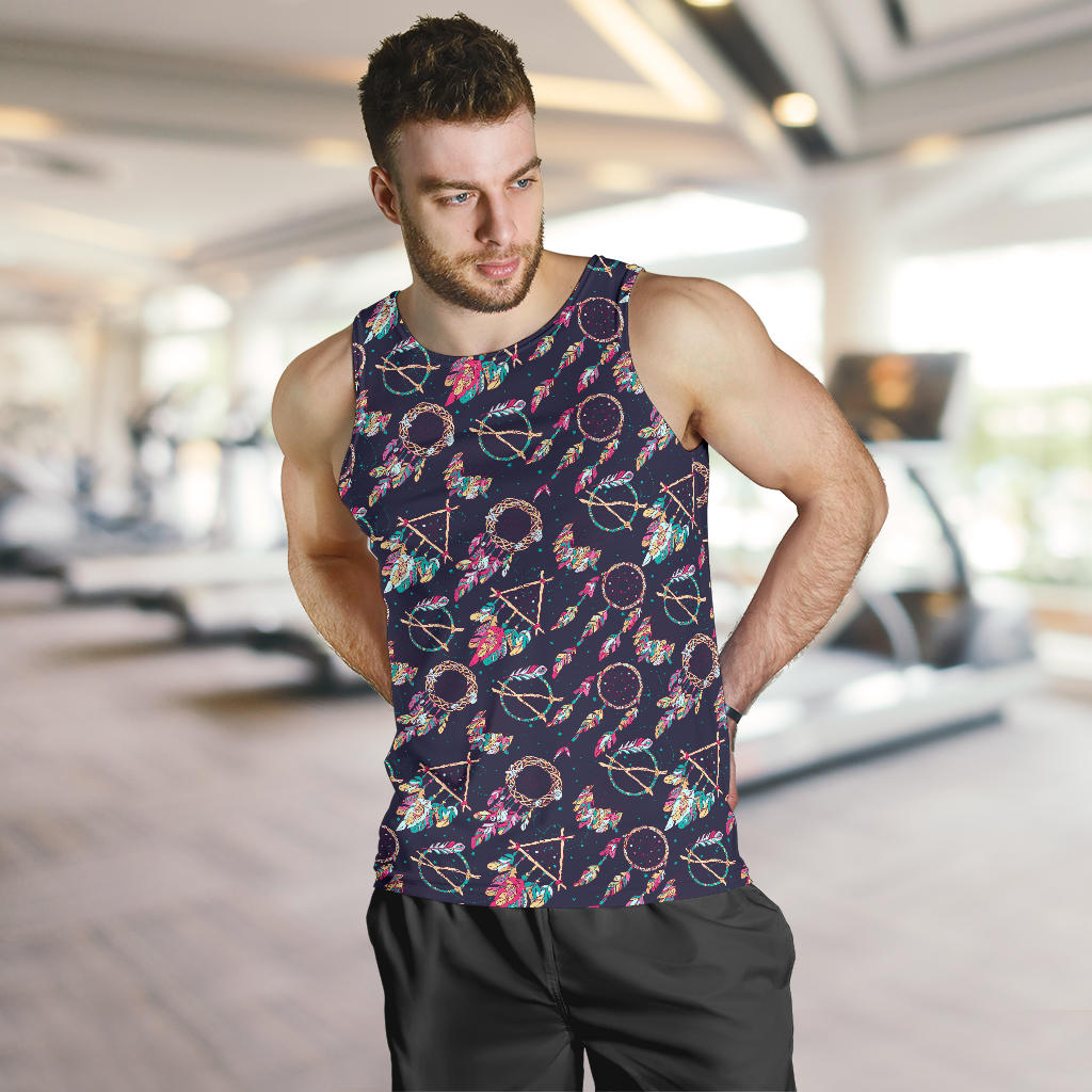 Boho Dream Catcher Colorful Men Tank Top