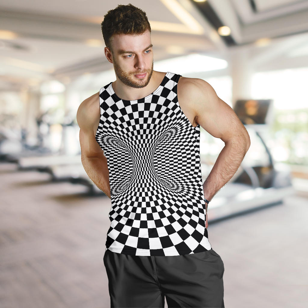 Optical illusion Projection Torus Men Tank Top