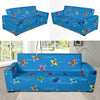 Kayak Pattern Print Design 03 Sofa Slipcover