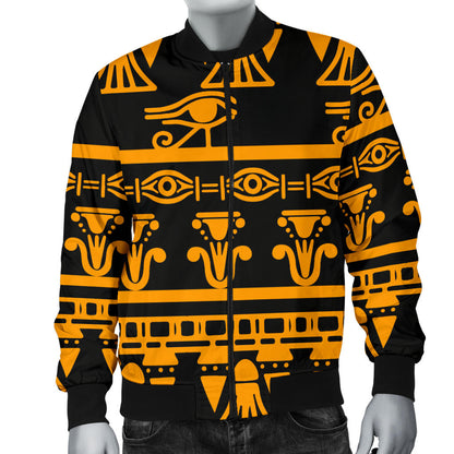 Eye of Horus Tribal Egypt Pattern Men Bomber Jacket