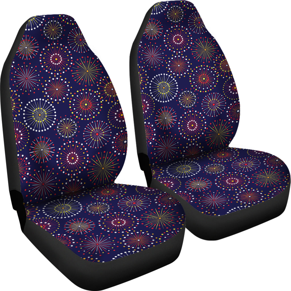 Firework Flower Style Print Design LKS302 Car Seat Covers