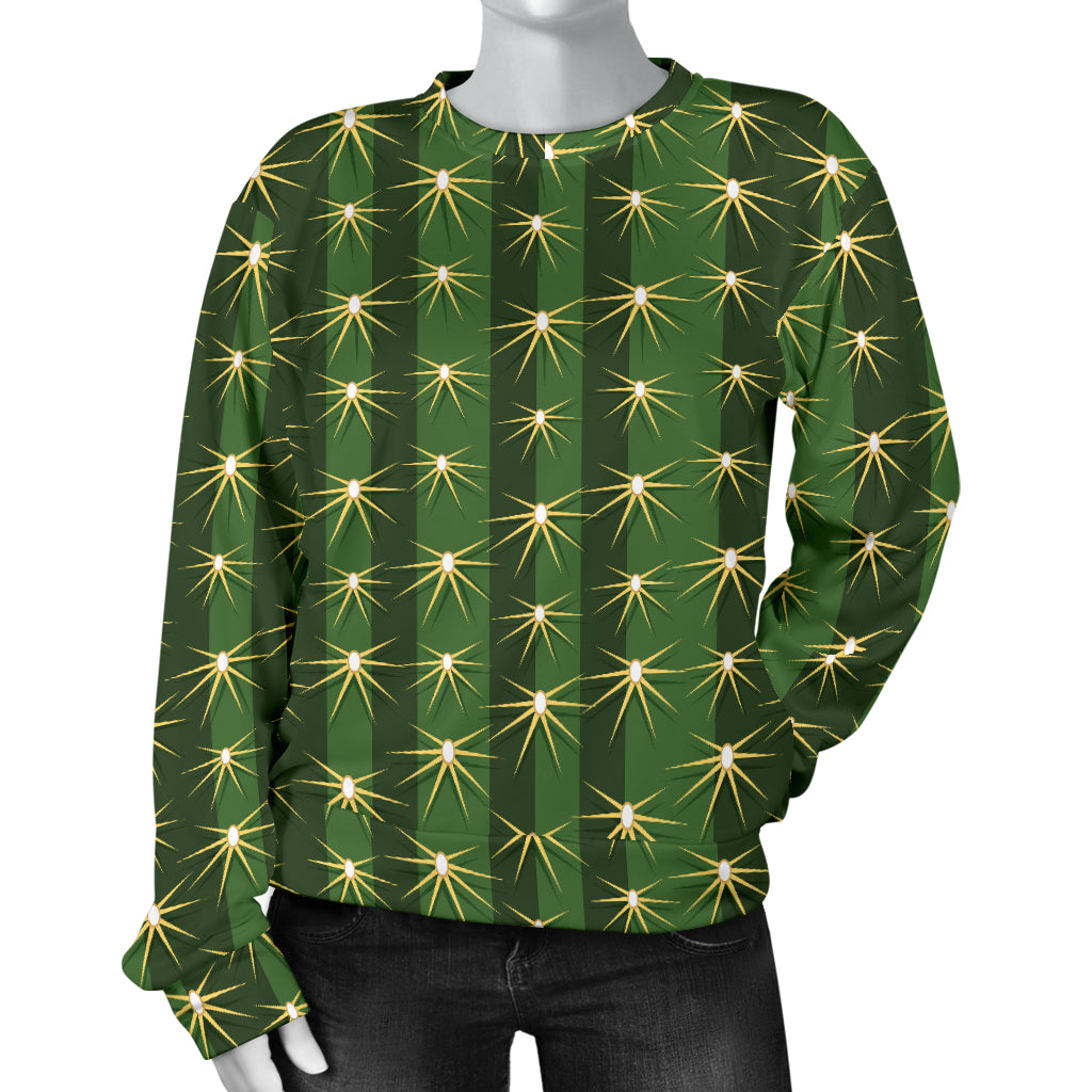 Cactus Skin Print Pattern Women Long Sleeve Sweatshirt