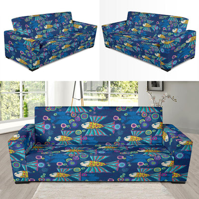 Flying Fish Pattern Print Design 01 Sofa Slipcover