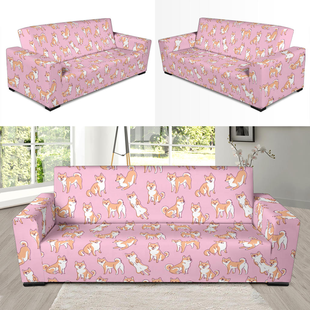 Shiba Inu Print Design LKS303 Sofa Slipcover