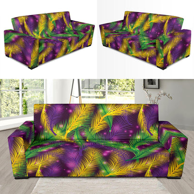 Mardi Gras Pattern Print Design 09 Sofa Slipcover