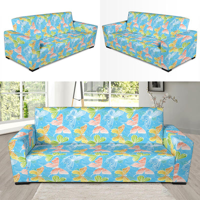 Butterfly Pattern Print Design 05 Sofa Slipcover