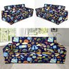 Beach Themed Pattern Print Design 04 Sofa Slipcover