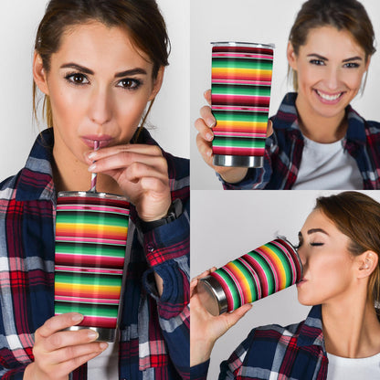Mexican Blanket Classic Print Pattern Tumbler