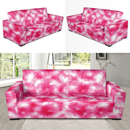 Tie Dye Pink Print Design LKS304 Sofa Slipcover