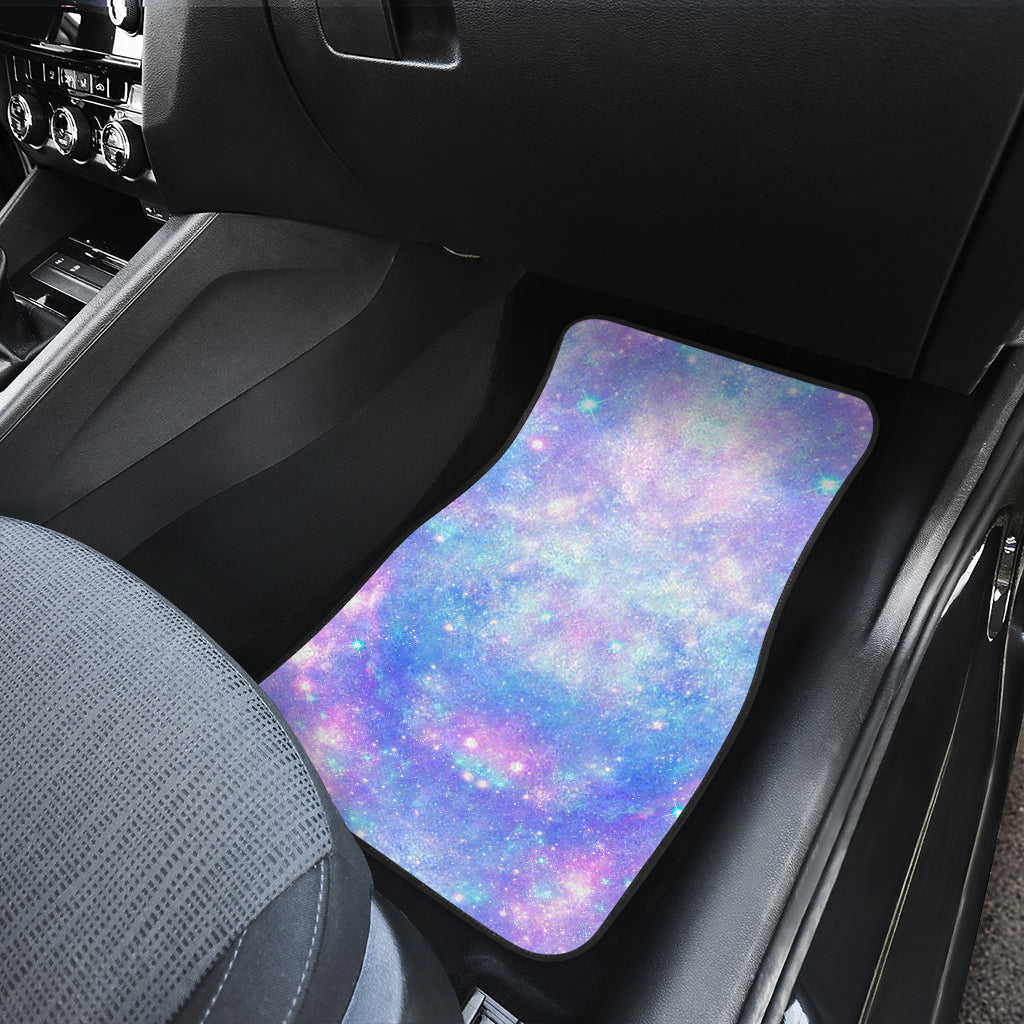 Galaxy Stardust Pastel Color Print Car Floor Mats Front Back