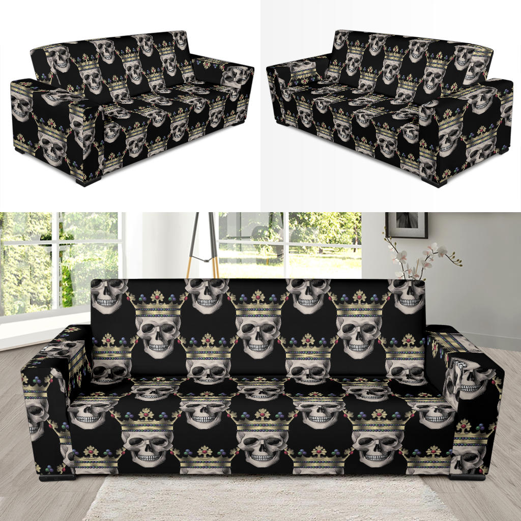 Skull King Print Design LKS3010 Sofa Slipcover