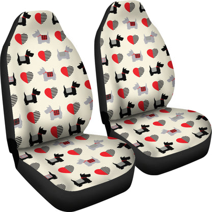 Scottish Terriers Print Design LKS3010 Car Seat Covers