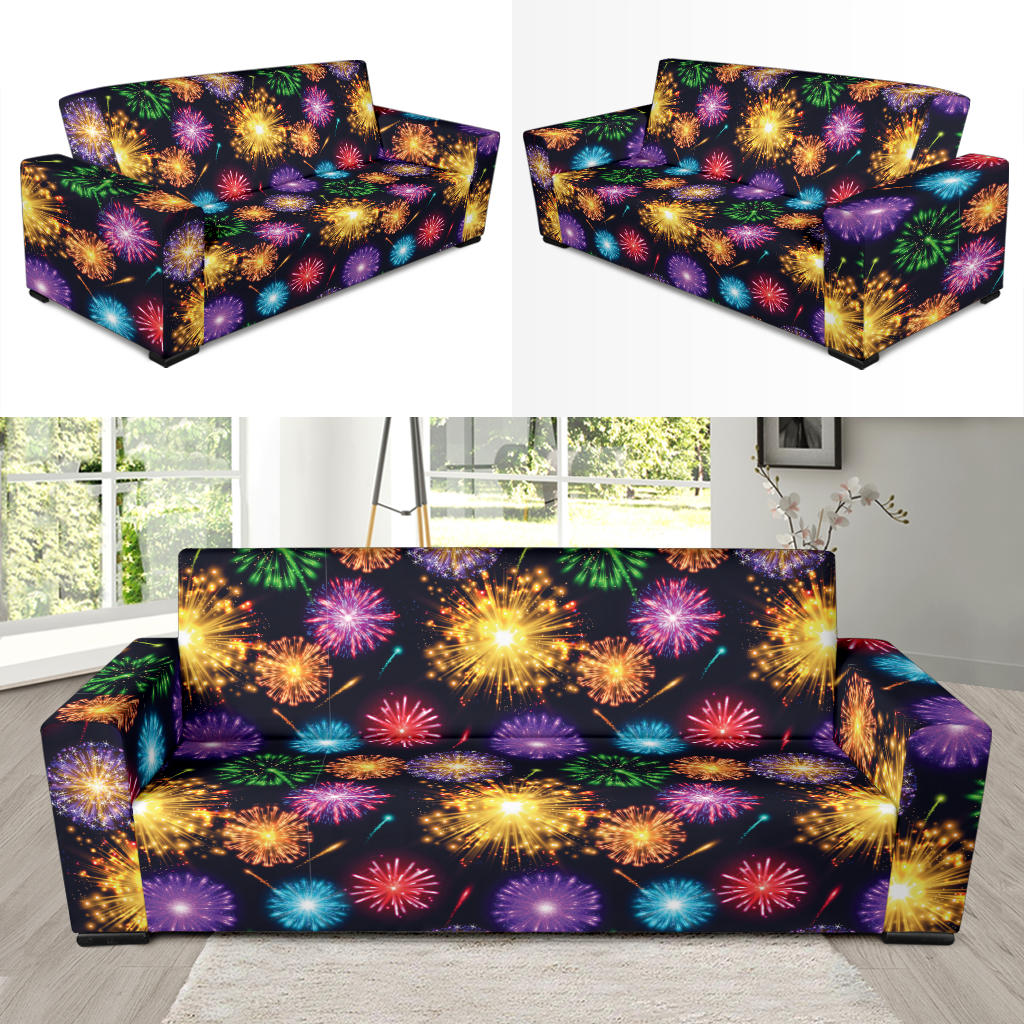 Firework Print Design LKS305 Sofa Slipcover