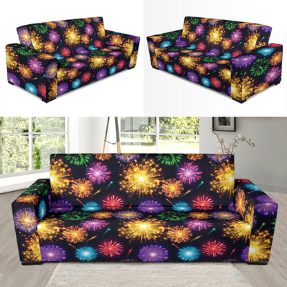 Firework Print Design LKS305 Sofa Slipcover