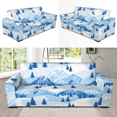 Mountain Pattern Print Design 03 Sofa Slipcover