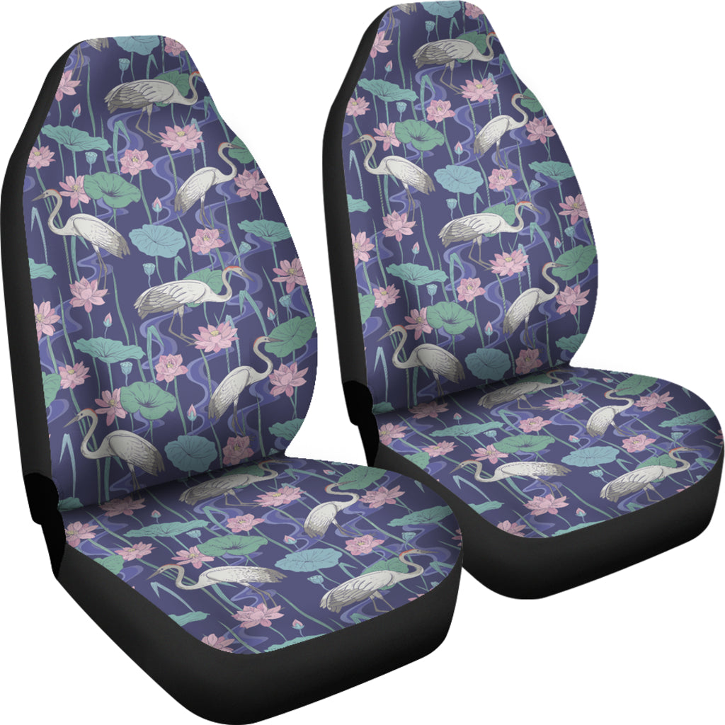 Water Lily Print Design LKS306 Car Seat Covers