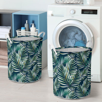 Sun Spot Tropical Palm Leaves hower Curtain Laundry Basket