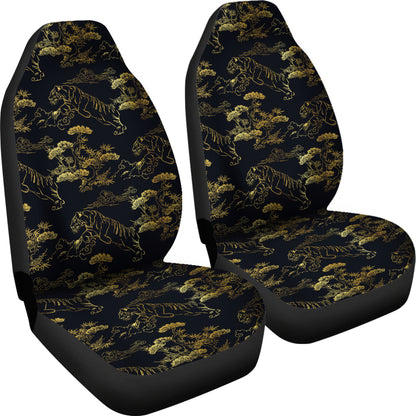 Tiger Japan Style Print Design LKS305 Car Seat Covers