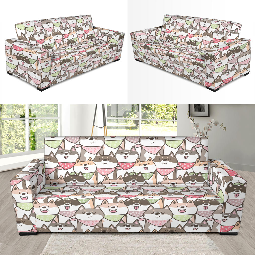 Shiba Inu Print Design LKS305 Sofa Slipcover