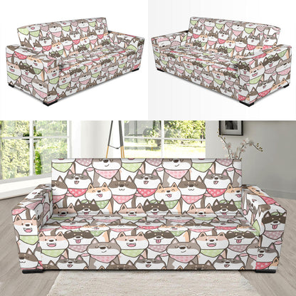 Shiba Inu Print Design LKS305 Sofa Slipcover