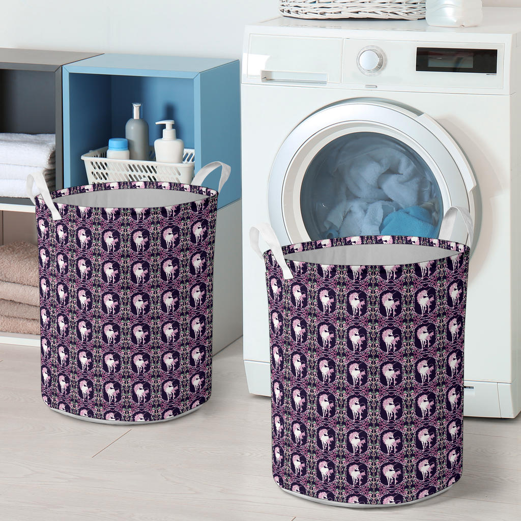 Unicorn Fantastic Flower Laundry Basket