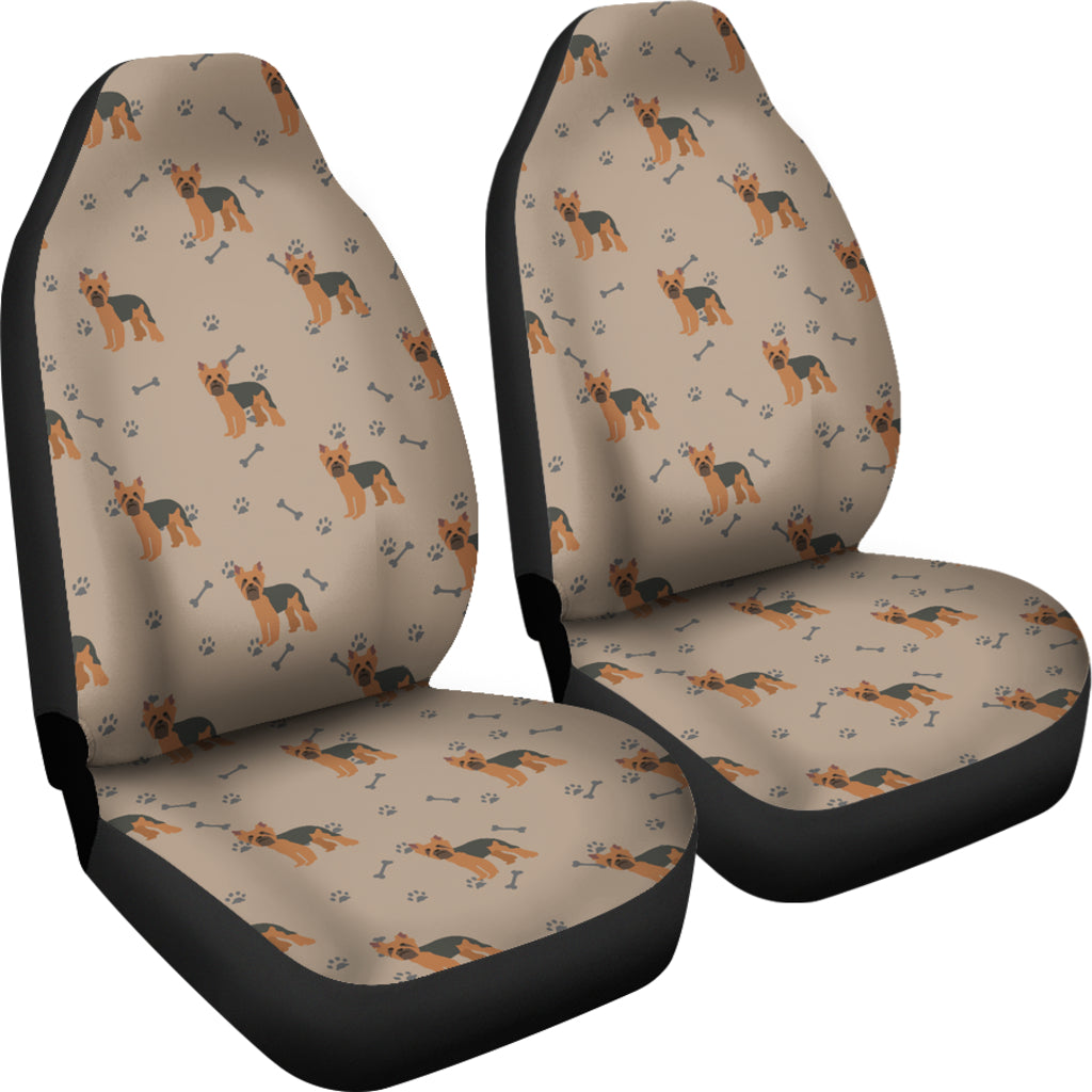 Yorkshire Terriers Print Design LKS305 Car Seat Covers